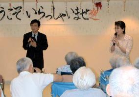 Japanese singer and wife surprise retirees in L.A.